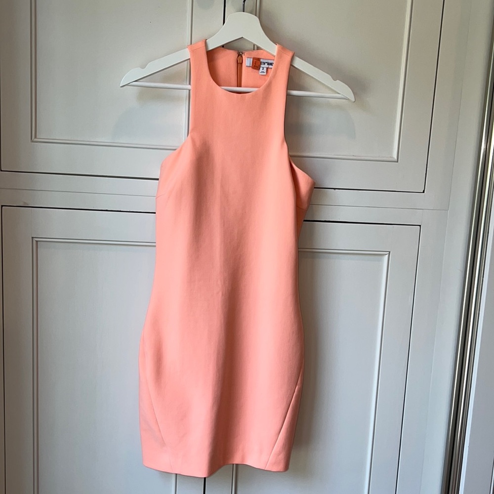 Elizabeth and James Sunwashed Orange Sleeveless Mini Dress
